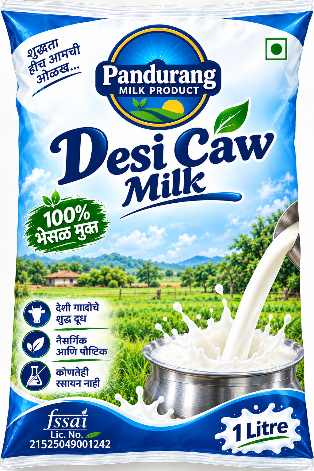 Desi cow milk 1L