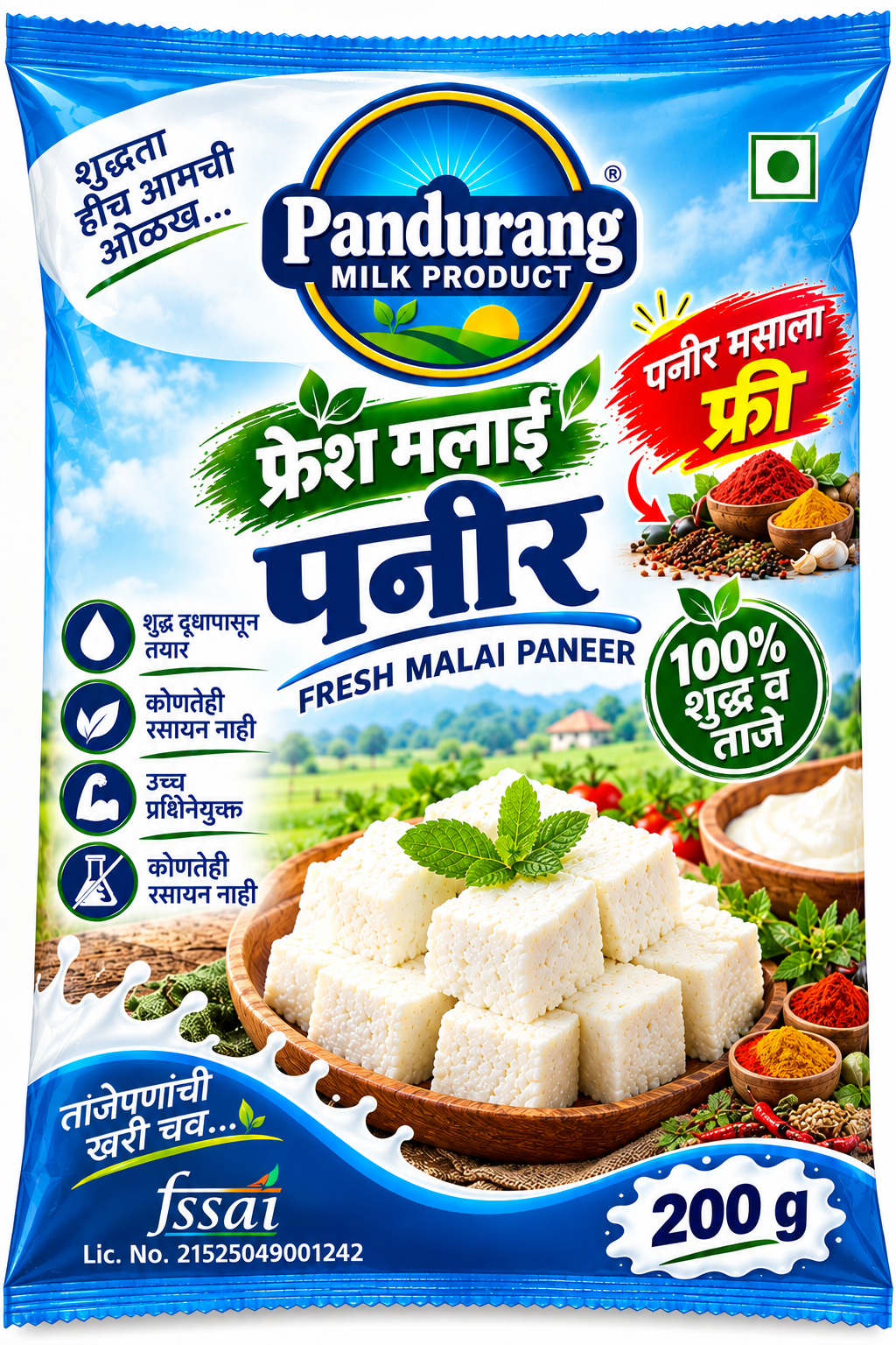 फ्रेश मलाई पनीर 200g