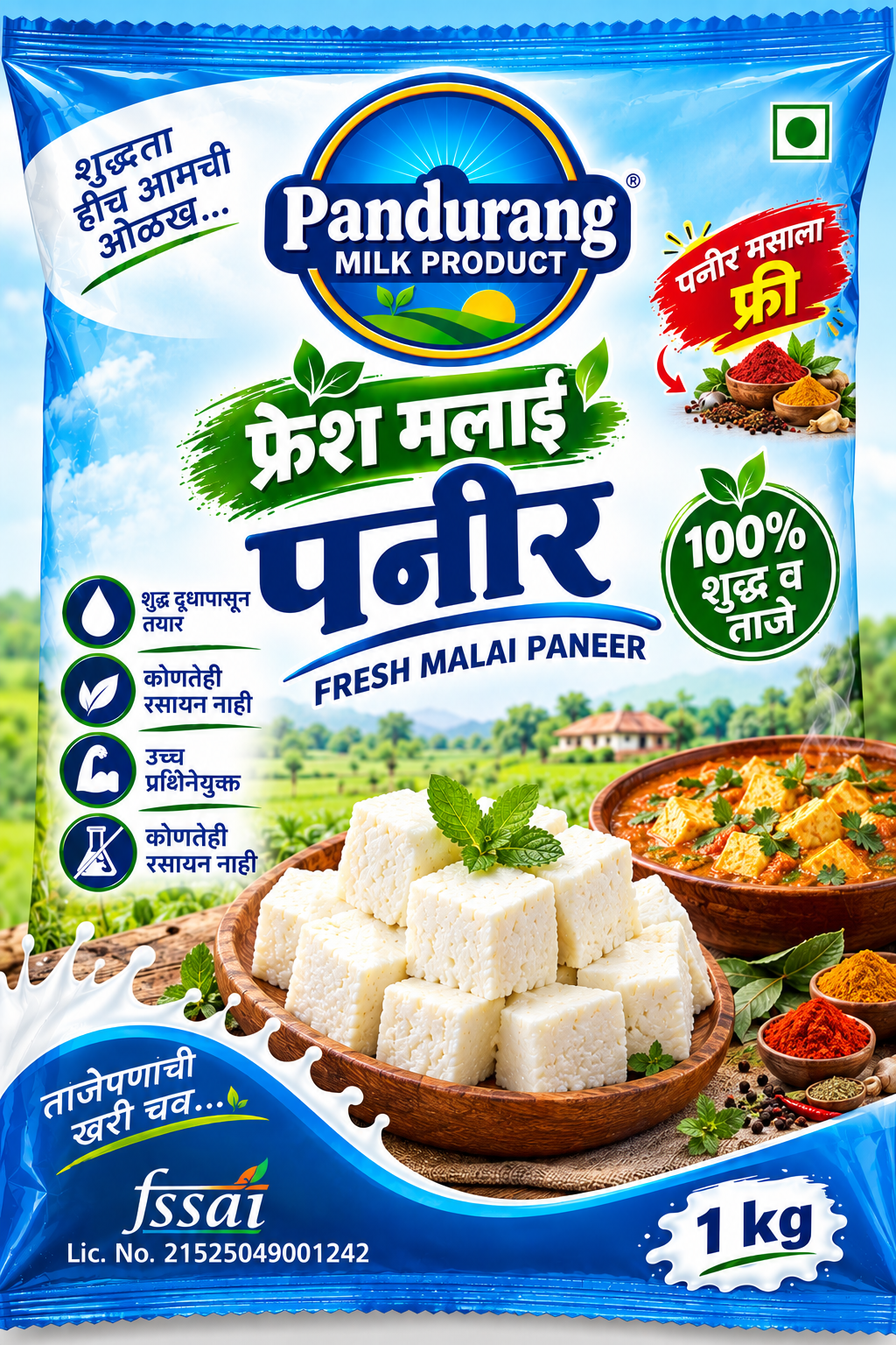 फ्रेश मलाई पनीर 500g